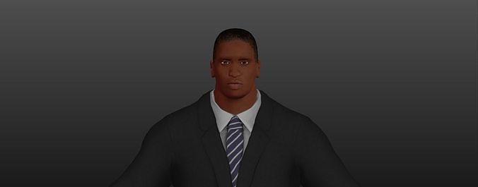 MUSCLE BLACK MAN 3D model