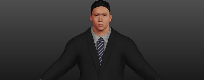 MUSCLE ASIAN MAN 3D model