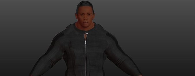 MUSCLE BLACK MAN 3D model