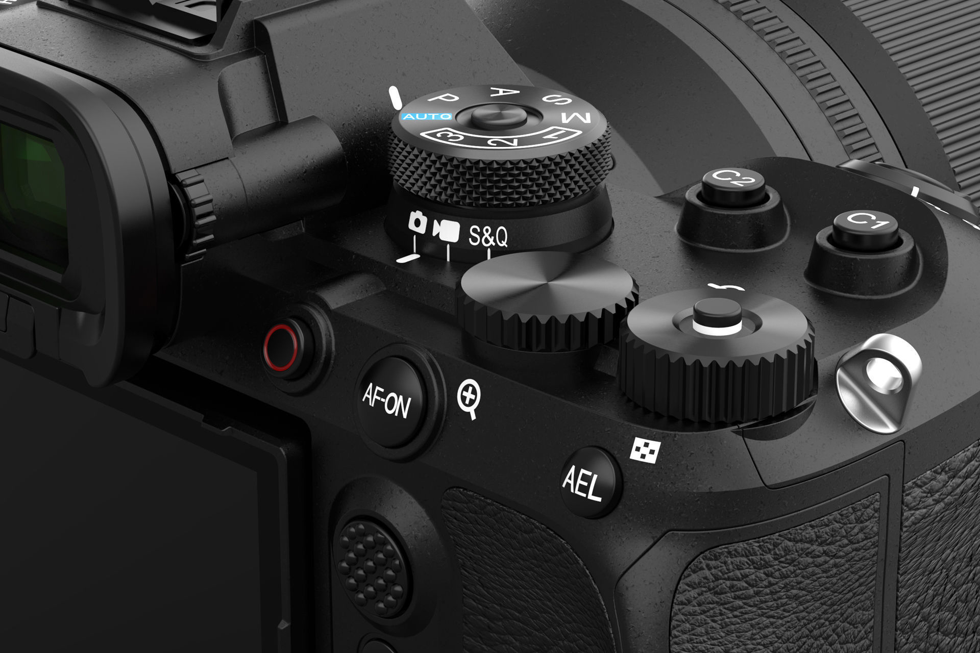 Sony Alpha 9 III with lens 3D model_7