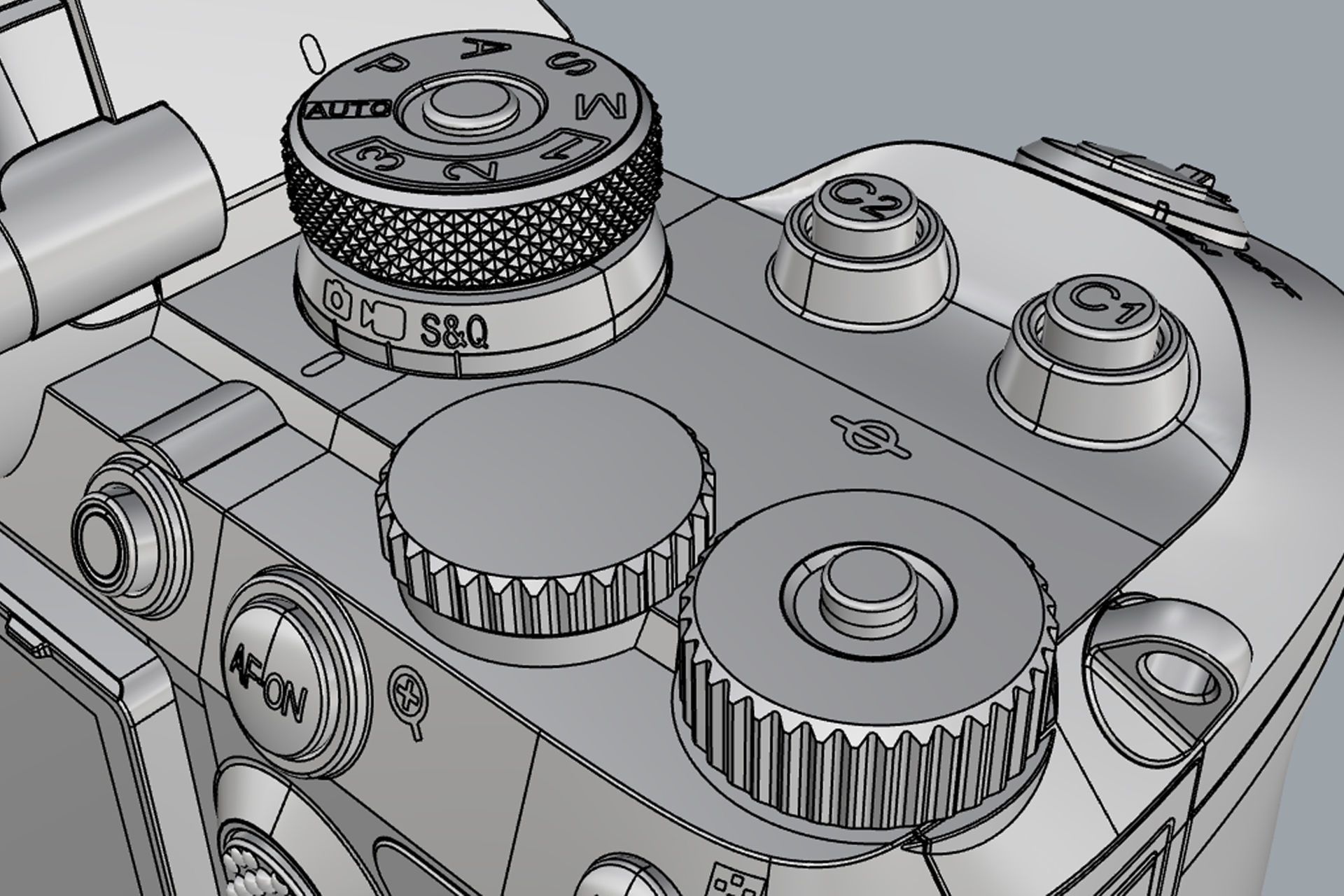 Sony Alpha 9 III with lens 3D model_17