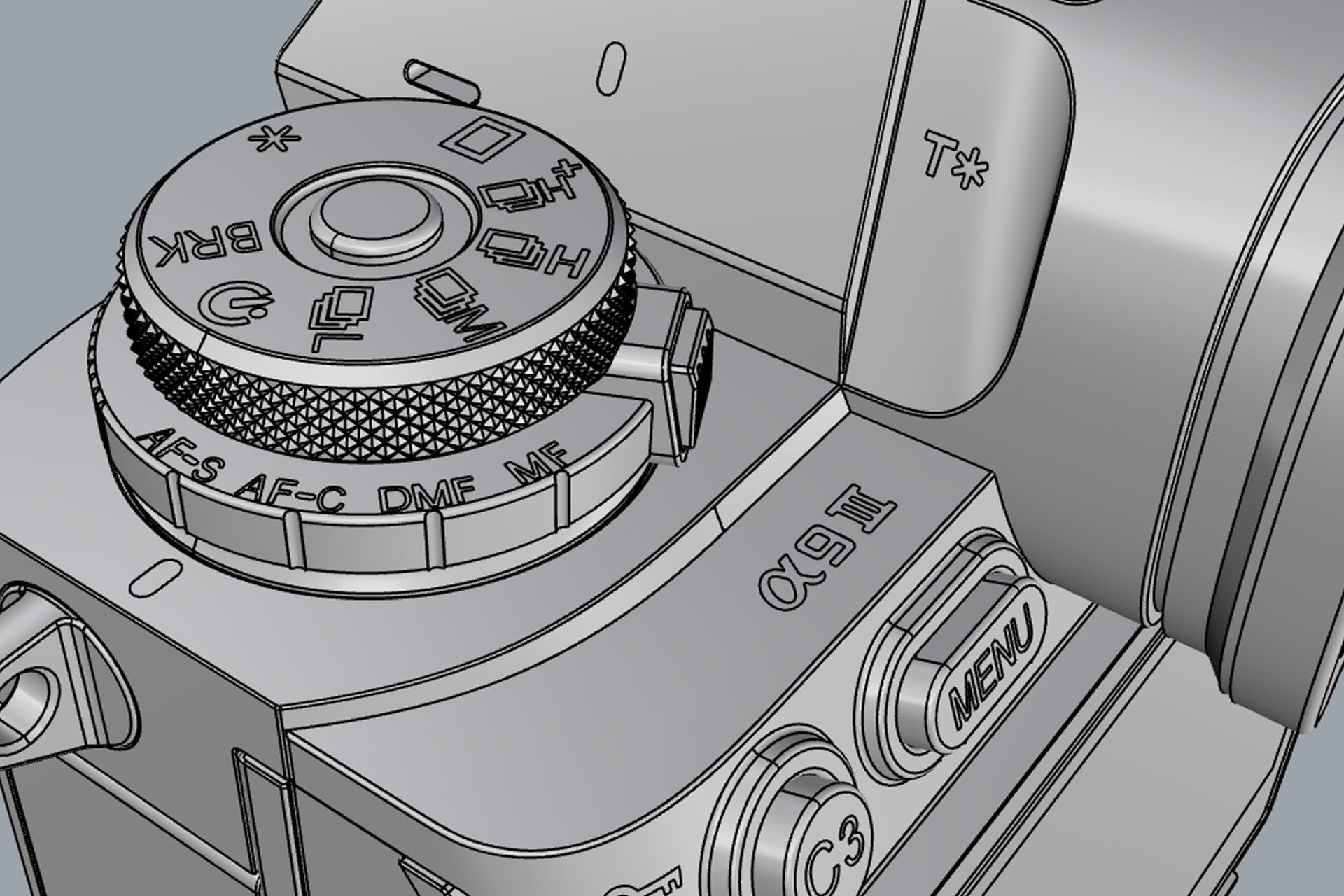 Sony Alpha 9 III with lens 3D model_18
