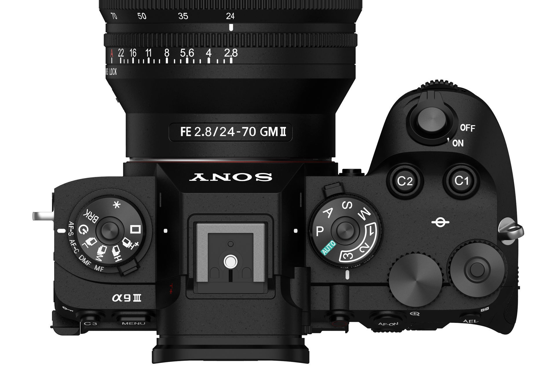 Sony Alpha 9 III with lens 3D model_1