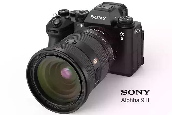 Sony Alpha 9 III with lens