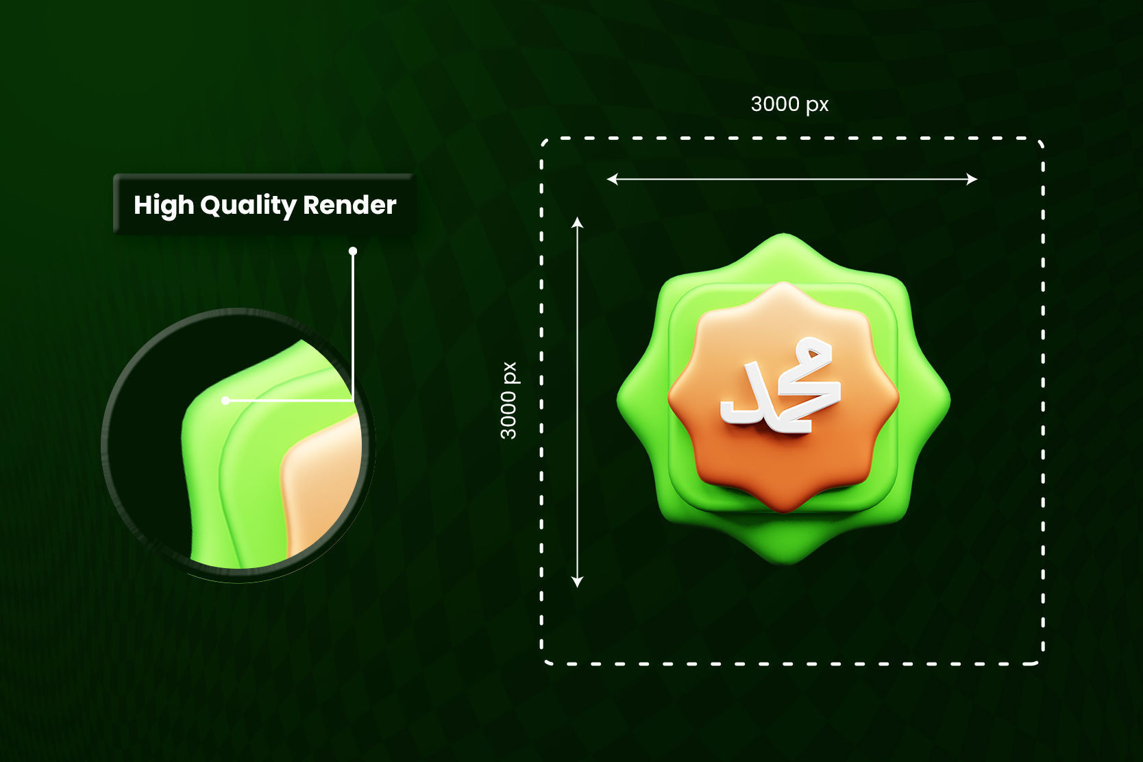 Ramadan 3d Illustration Icon Pack 3D model_3