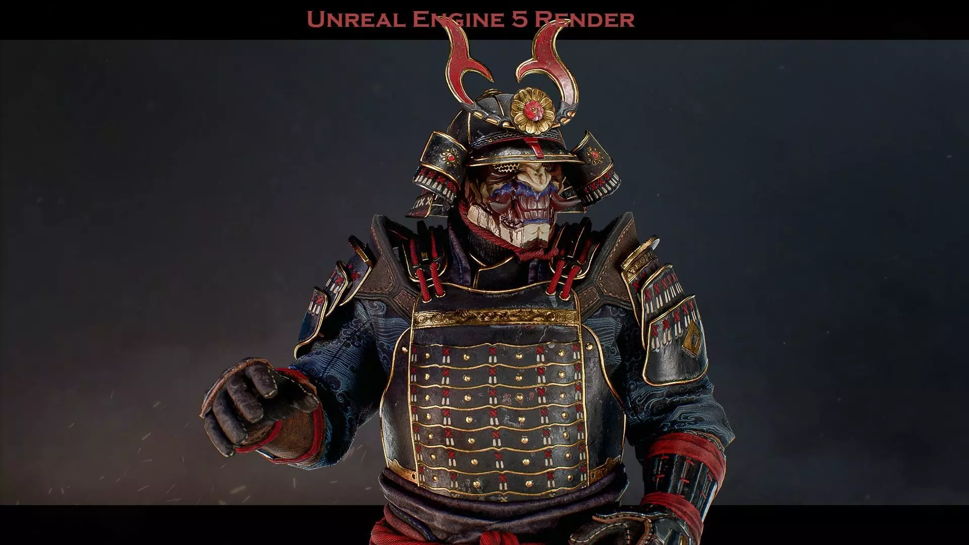 Samurai Ichiro Low-poly 3D model