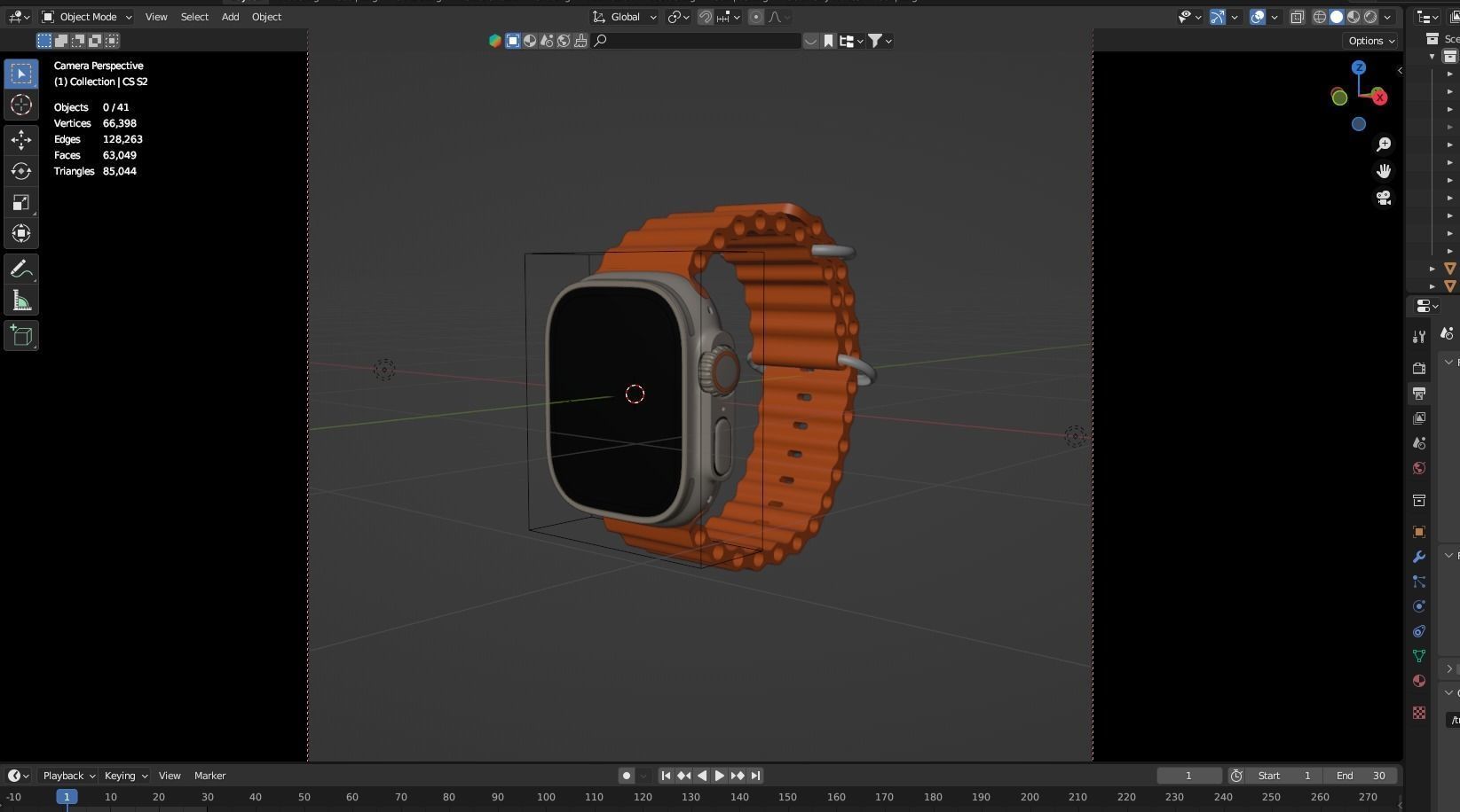 Apple Watch 8 Ultra 3D model_1