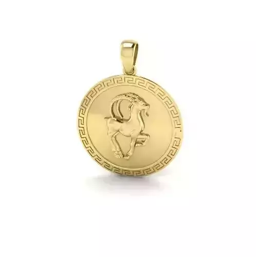 Capricorn zodiac sign pendant Model 4950