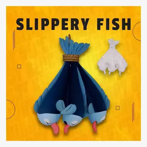  Slippery Fish Low-poly 3D model