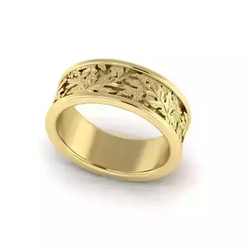 Ring with leaves Model 4949
