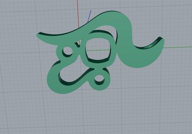 Pendant Model 4932 3D print model_4