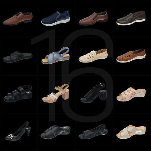 Footwear Low-poly 3D model