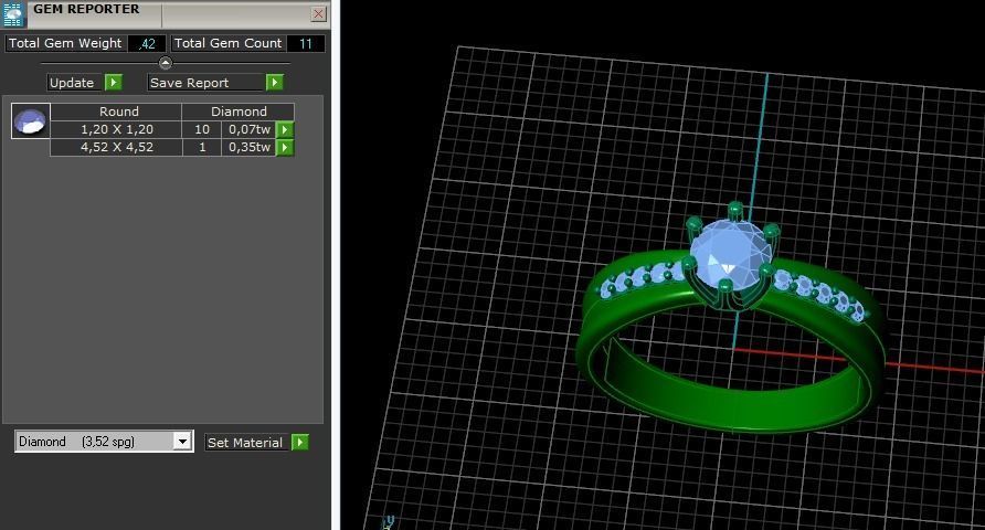 Solitaire ring Model 5005 3D print model_8