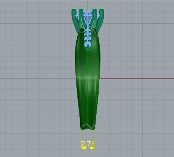 Solitaire ring Model 5005 3D print model_6