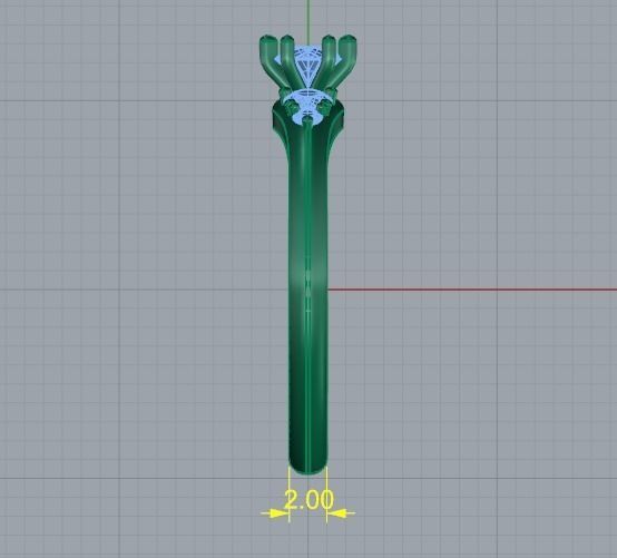 Solitaire ring Model 5003 3D print model_6