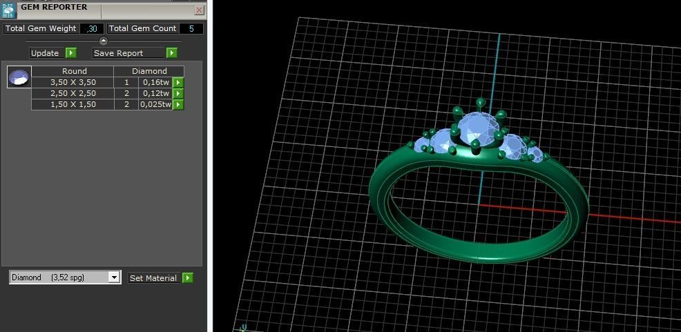 Solitaire ring Model 5003 3D print model_8