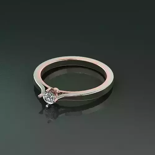 Solitaire ring Model 5002