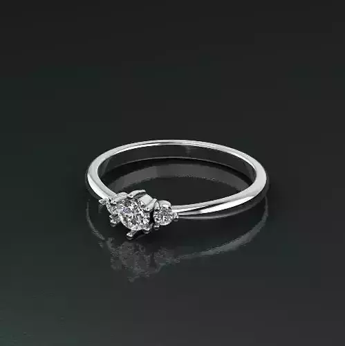 Solitaire ring Model 5001
