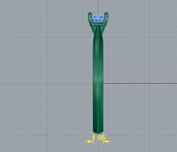 Solitaire ring Model 4999 3D print model_6