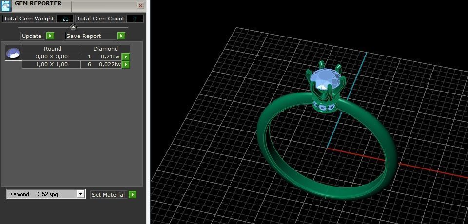 Solitaire ring Model 4998 3D print model_8