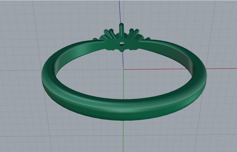 Solitaire ring Model 4997 3D print model_4