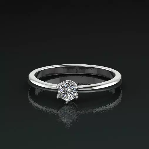 Solitaire ring Model 4995 3D print model