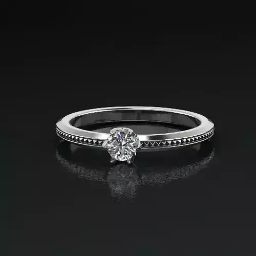 Solitaire ring Model 4994 3D print model