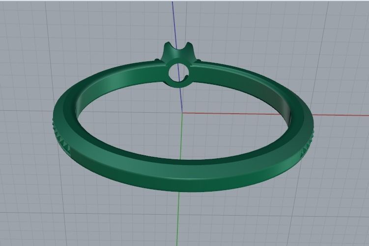 Solitaire ring Model 4994 3D print model_5
