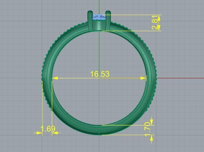 Solitaire ring Model 4993 3D print model_6