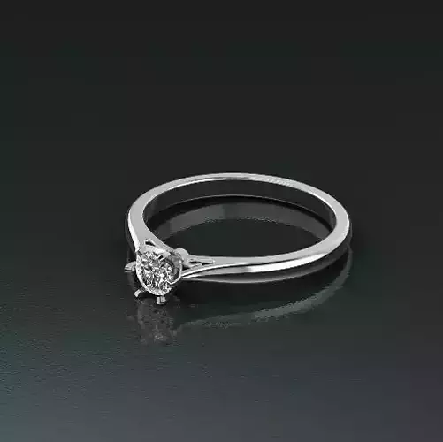 Solitaire ring Model 4991 3D print model