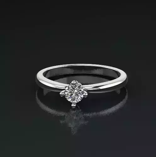 Solitaire ring Model 4990 3D print model