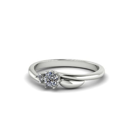 Solitaire ring Model 4989 3D print model_2