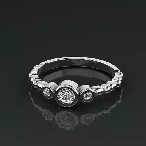 Solitaire ring Model 4988 3D print model
