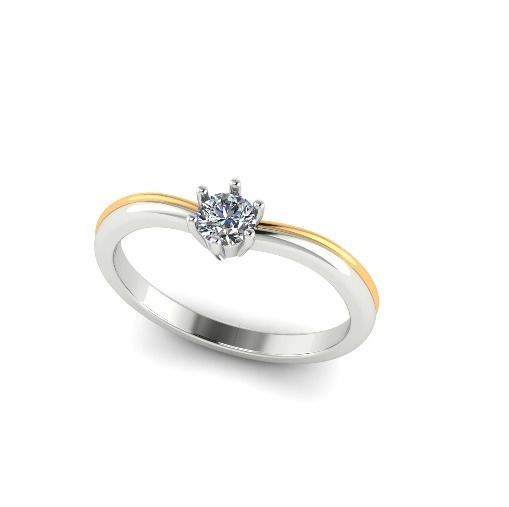 Solitaire ring Model 4987 3D print model_2