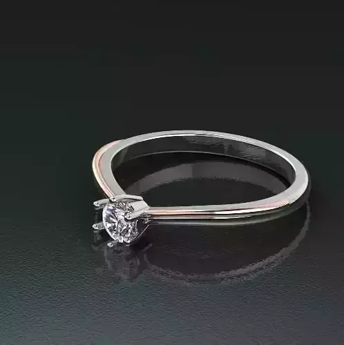 Solitaire ring Model 4987 3D print model