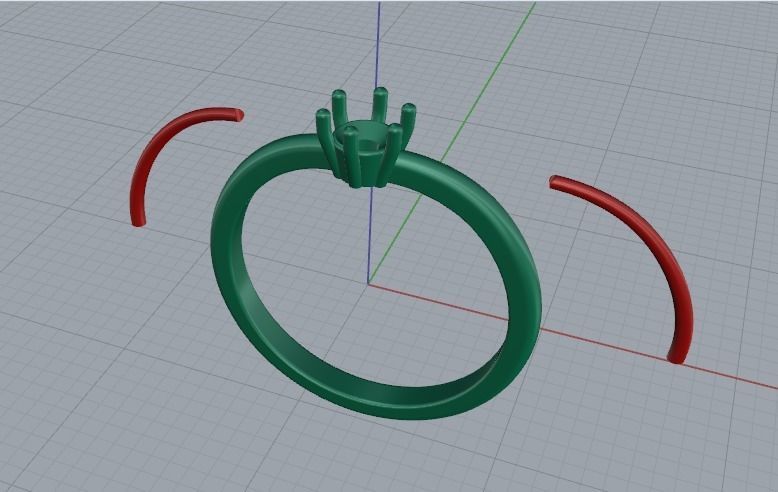 Solitaire ring Model 4987 3D print model_5