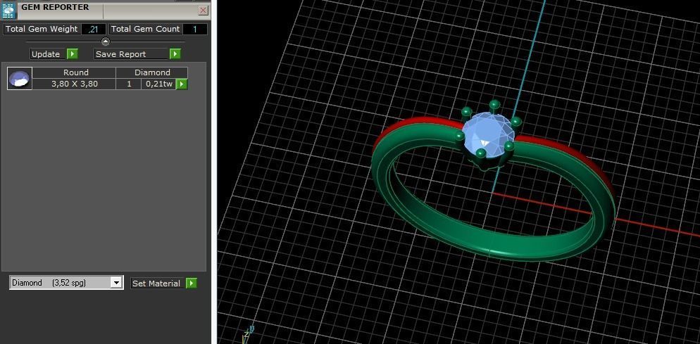 Solitaire ring Model 4987 3D print model_9