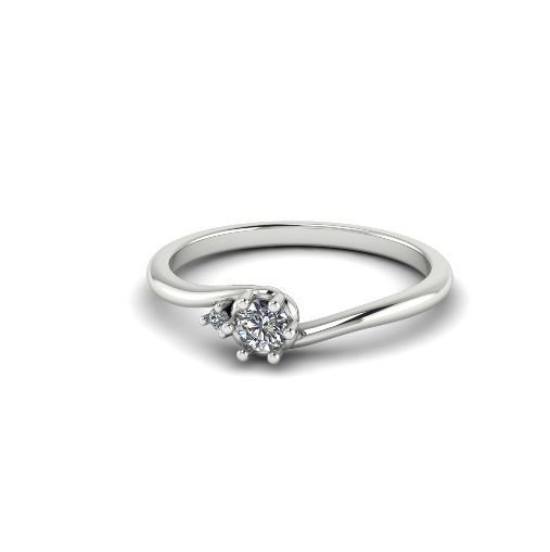 Solitaire ring Model 4985 3D print model_2