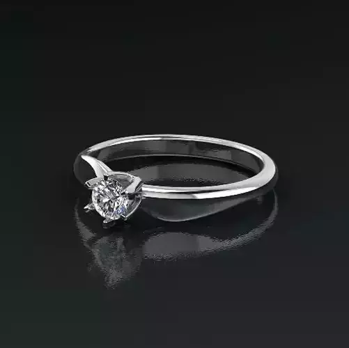 Solitaire ring Model 4983 3D print model