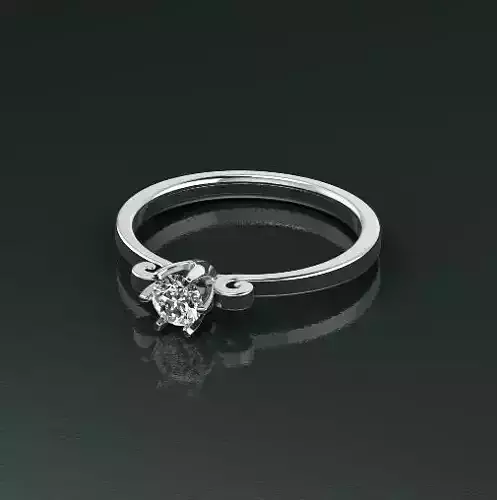 Solitaire ring Model 4982 3D print model