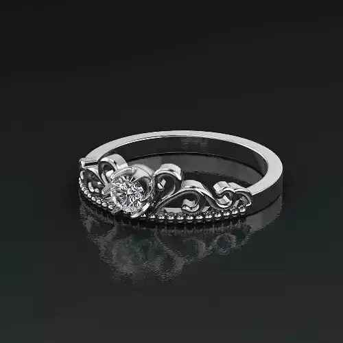 Solitaire ring Model 4980 3D print model