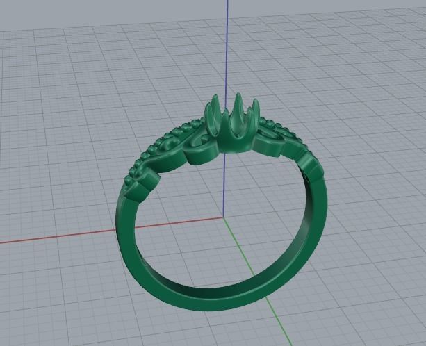 Solitaire ring Model 4980 3D print model_4