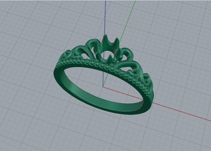 Solitaire ring Model 4980 3D print model_3