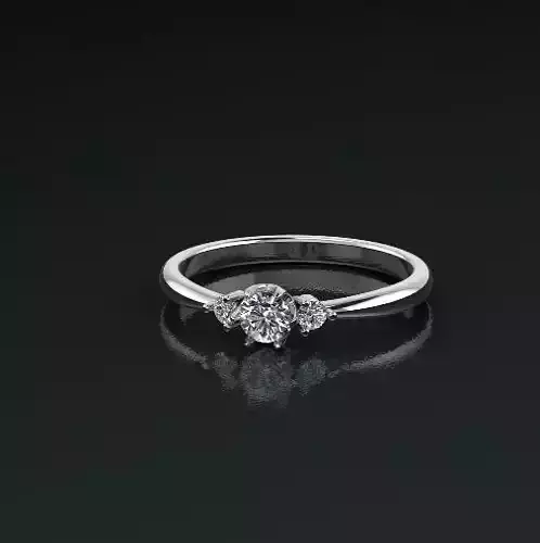 Solitaire ring Model 4979 3D print model