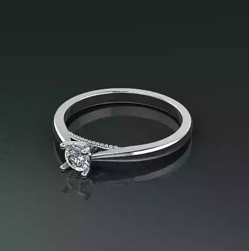 Solitaire ring Model 4978 3D print model