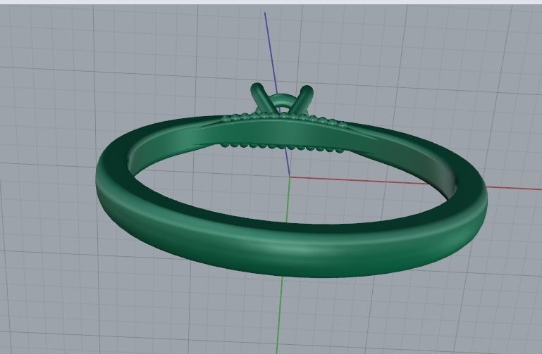 Solitaire ring Model 4978 3D print model_5