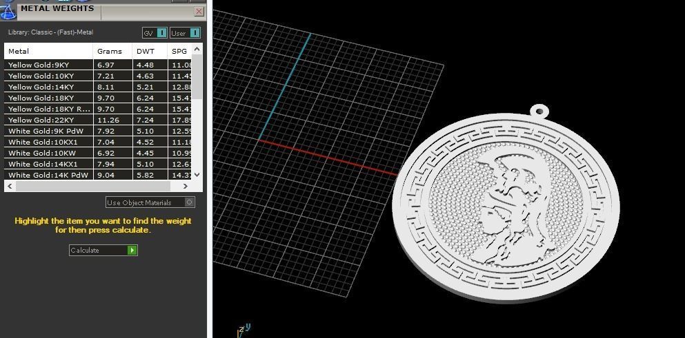 Pendant Model 4975 3D print model_7