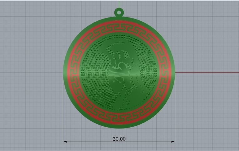 Pendant Model 4975 3D print model_5