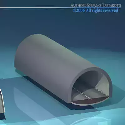 Highway tunnels cutaway