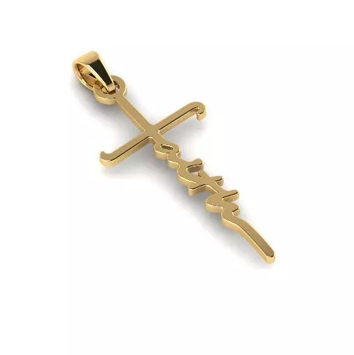 Pendant cross Model 5038 3D print model_0